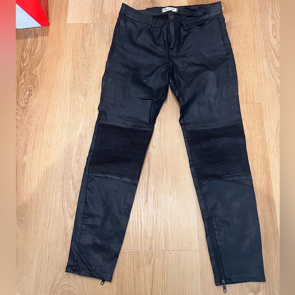 Madewell Waxed Motto Pants sz 30